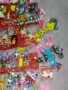 100 Plus Pieces In variety of Cute Keychains