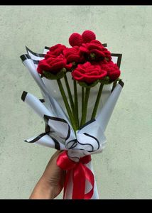 5 Crochet Rose Bouquet