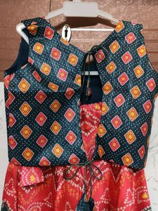 Multi colored Lehenga Choli Duppatta Set (6-8yrs)