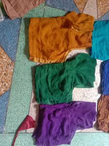 Colorful Sari Blouse Bundle of 8