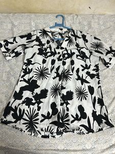 Floral Print White Tunic