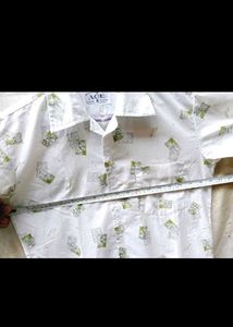 Stylish White Printed Casual Shirt for Men