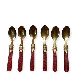 Red Glitter Spoon