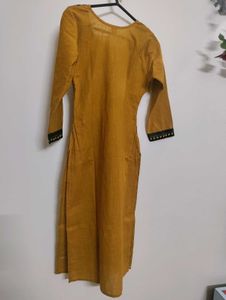 New Mustard Yellow Kurta