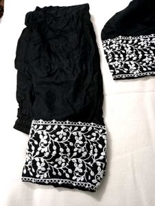 Black Chikankari Suit