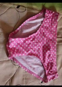 Pink Lace Trim Panties