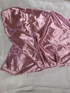Pink Satin Mini Dress