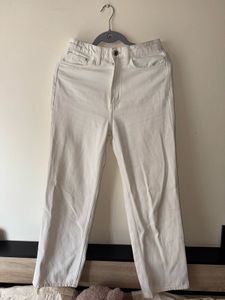 White Straight Leg Jeans