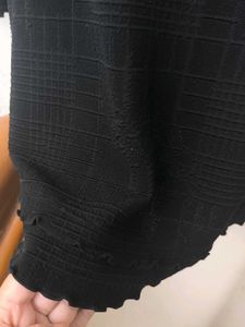 Black Checked Top