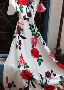 Floral Print Belted Dress