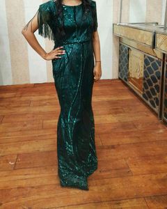 Green colour Cocktail Dress