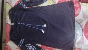 Cotton Navy Blue Top