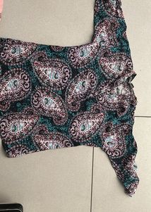 Paisley Print Top