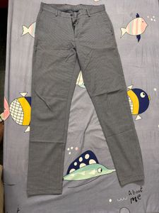 Textured Dress Grey Pants
