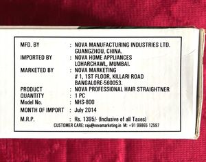 Nova 2 In 1 Hair Styler