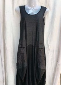 Unique Black Sleeveless Dress