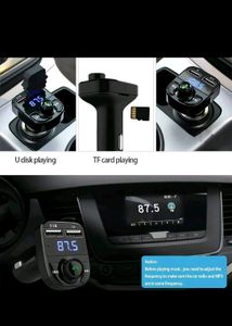 Bluetooth FM Transmitter USB Car Fast Charger