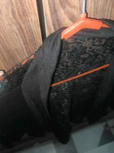 lace detail cardigan