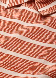 Not Used Striped Peter Pan Collar Top Size XXL