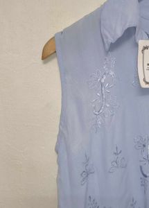 Trendy New Light Blue Top For Women