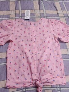 Floral Print Pink Top