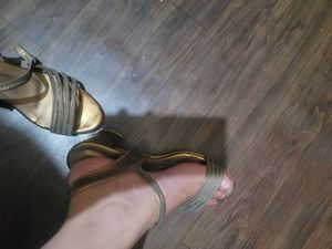 Elegant Gold Heels