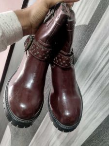 Stylish Brown Ankle Boots(36 Size)