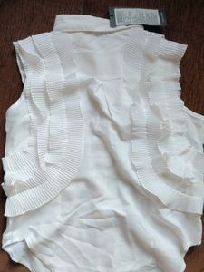 White Ruffled Blouse