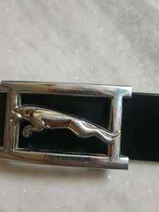 New Armani Black Belt With Jaquar