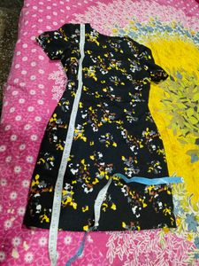 Floral Print Dress korean imported slimfit