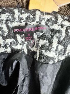 Houndstooth Cropped Jacket