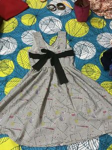 Beautiful Mini Dress With Bow On Back Side