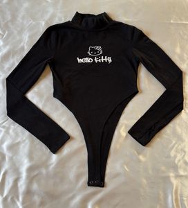 Forever21 Hello Kitty Black Bodysuit