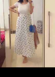 BerryLush-Chic Blue A-Line Skirt