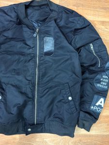 Stylish Black Bomber Jacket