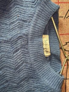 Blue Patterned Sweater