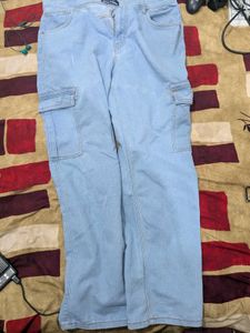 Light Blue Cargo Jeans