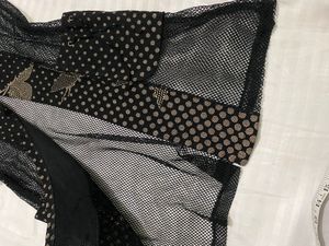 Unique Polka Dot Mesh Dress /shrug Bust 36-40