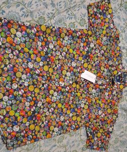 Colorful Patterned Short Sleeve Shirt