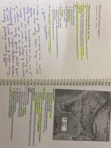 Ancient Medieval &amp; Modern History handwritten note