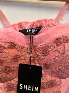 Pink Lace Corset Top