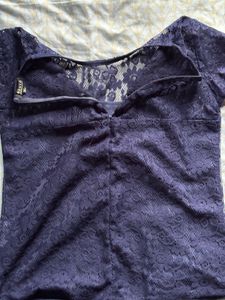 Mayra Women’s Navy Net Top