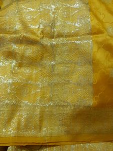 Yellow Silk Saree