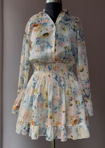 Floral Print Mini Dress
