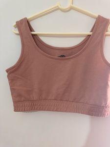 Peach Crop Top, Bust- 34/32 Stretchable