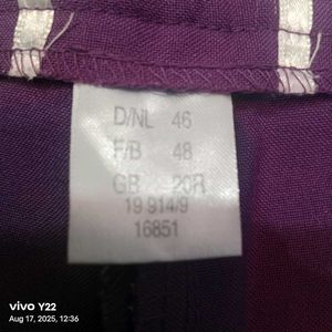 Purple Straight Leg Pants