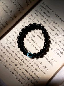 evil Black Beaded Bracelet