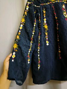 Zara Embroidered Top 💙