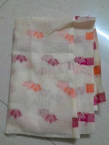 Soft Jamdani Saree With designer blouse