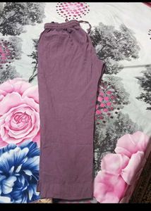 Floral Embroidered Lavender Kurta set